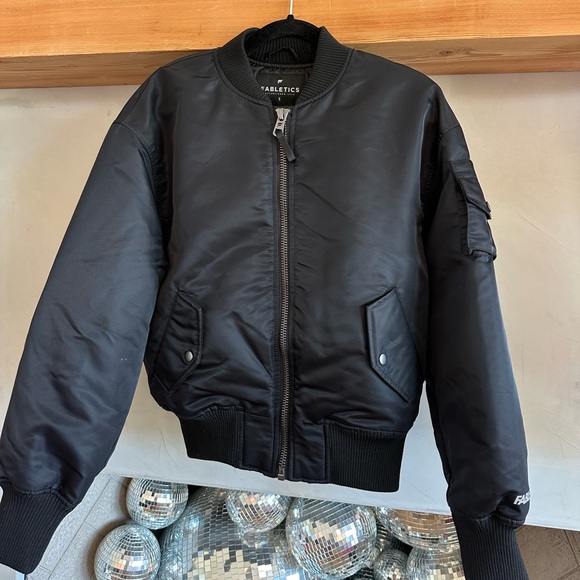 Fabletics Iconic Bomber Jacket – Black, Size Small - Picture 4 of 6